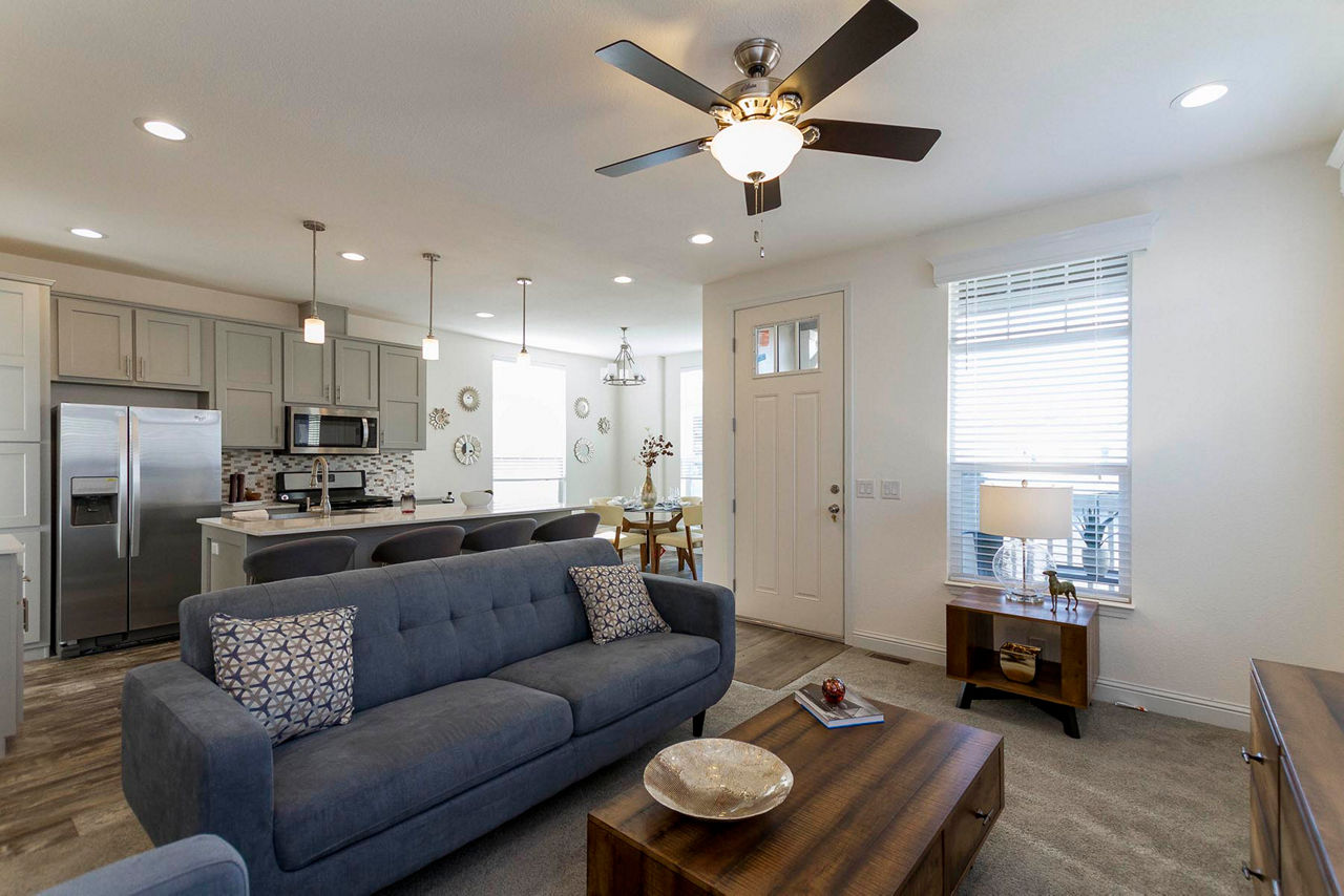 Creekside Manor 3563D living room and kitchen 1