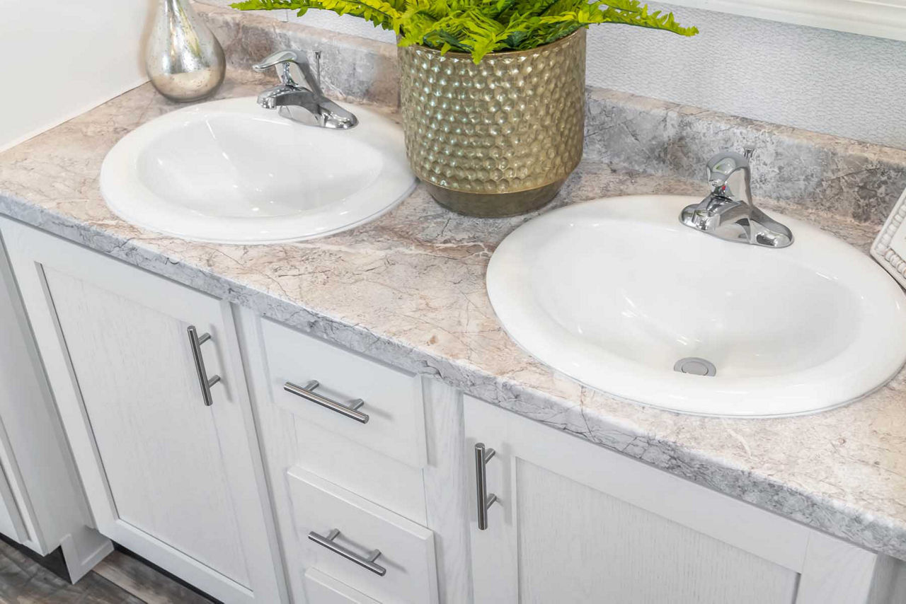 Regional Homes Juno primary bath double sink