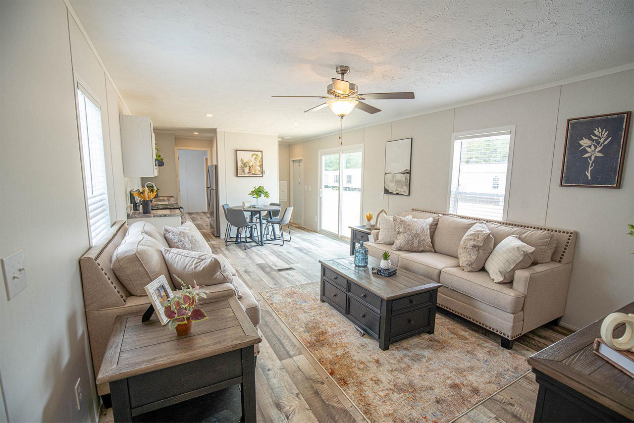 Regional Homes Lewis living room dining area