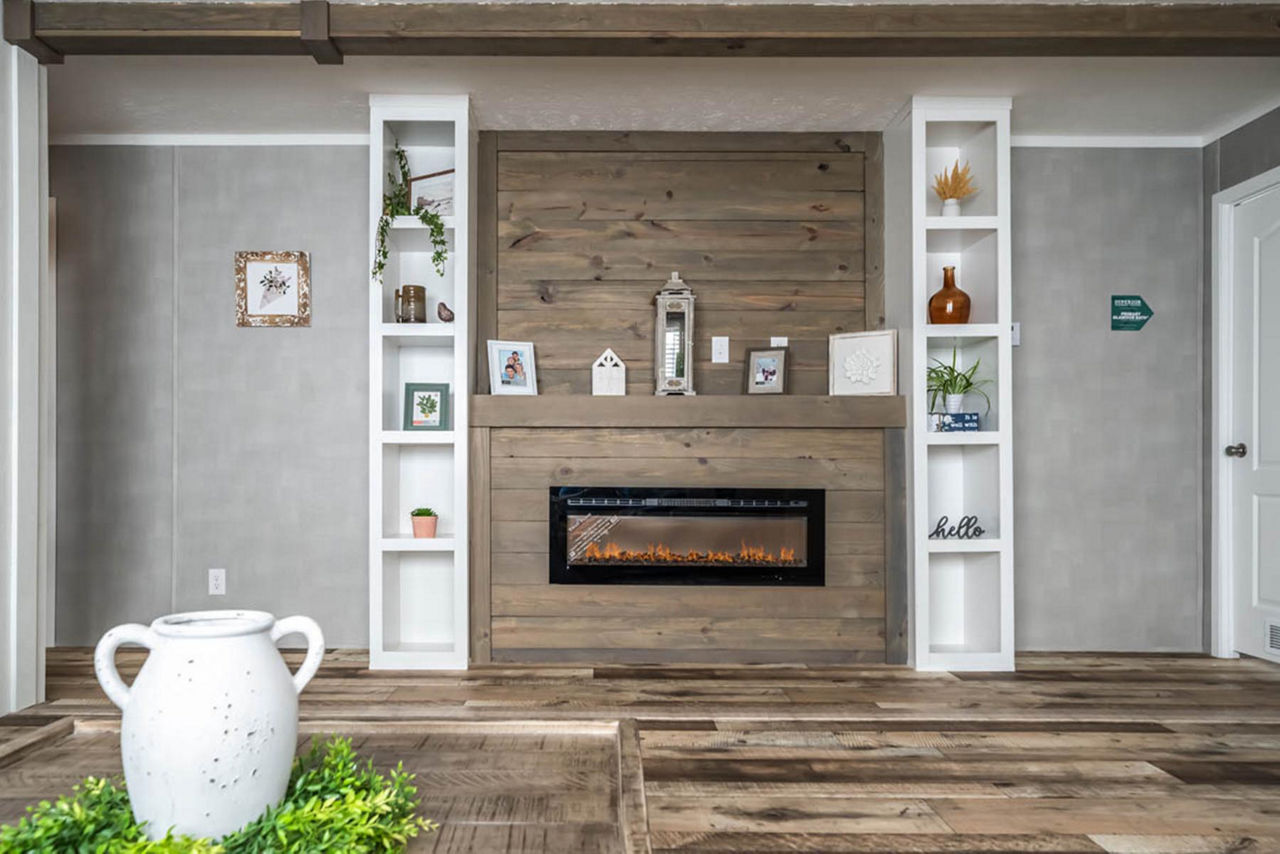 Regional Homes Rover living room fireplace