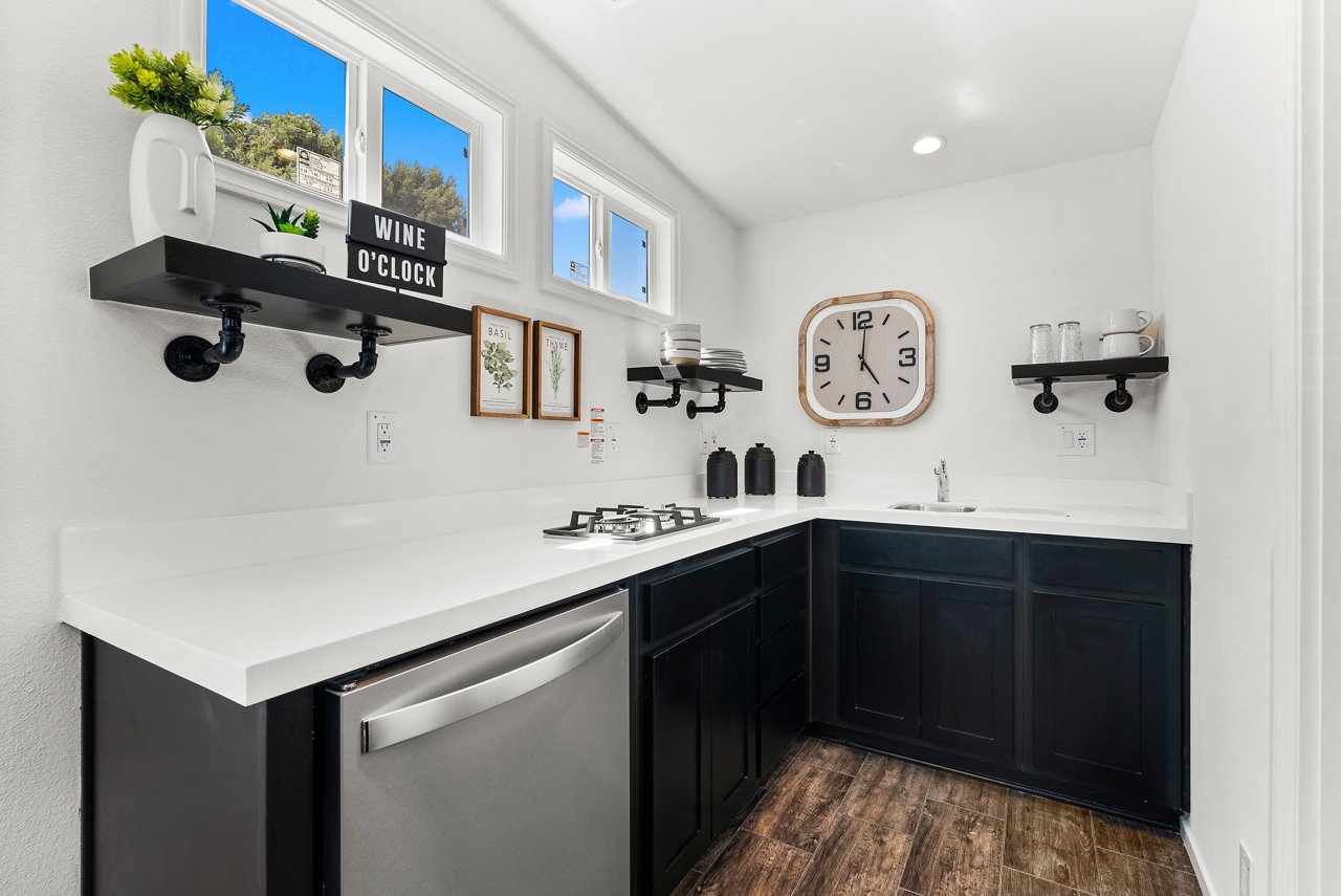 A beautiful kitchen inside a home at Silvercrest Village
