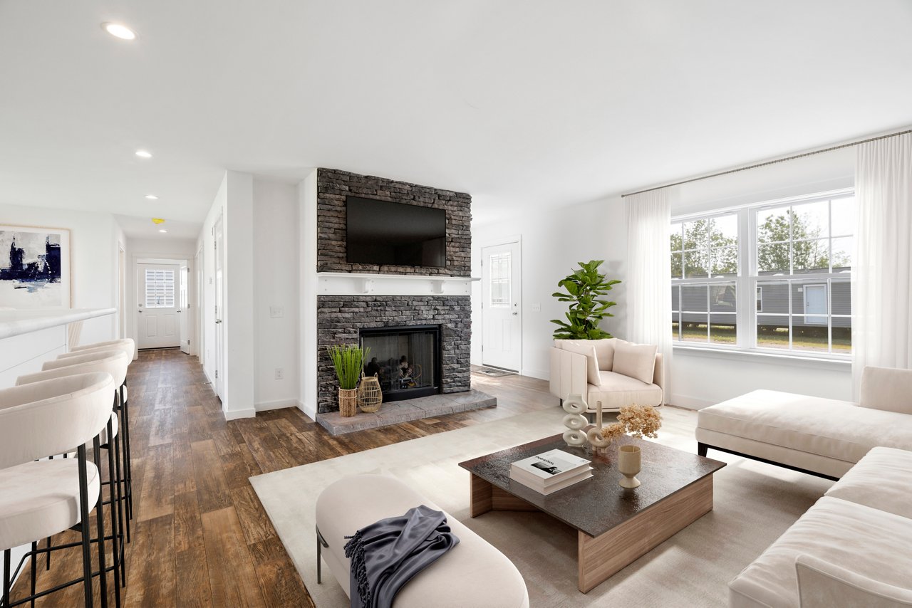 factory built homes fireplace ne619