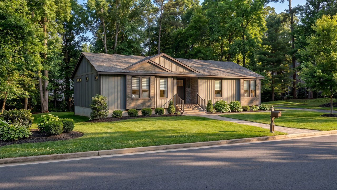 The New Frontier by Champion Homes combines outstanding curb appeal with attainable living for a beautiful home that families can afford.