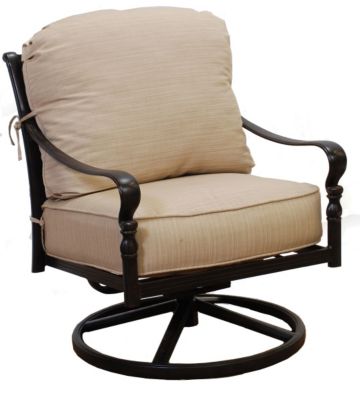 Hanamint Berkshire Swivel Rocker Lounge Chair w/ Cushion - Dupione Sand
