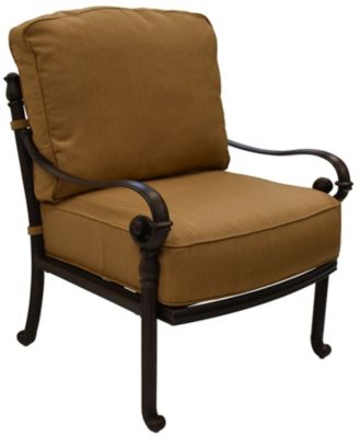 Hanamint Sienna Lounge Chair With Cushion Straw Linen Patio