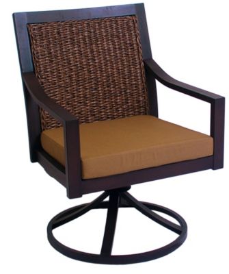 Sunvilla Biscay Swivel Rock Dining Chair Patio