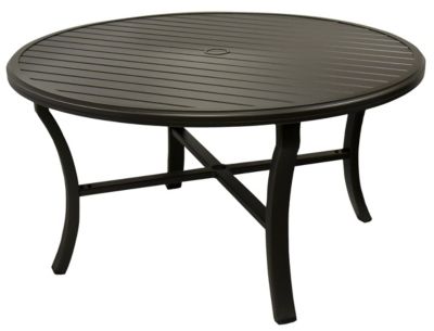 Tropitone 54 Round Banchetto Slat Table Patio Christysports Com