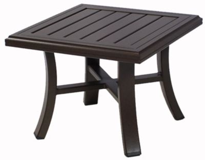 Tropitone Banchetto 24 Square Slat Tea Table Patio