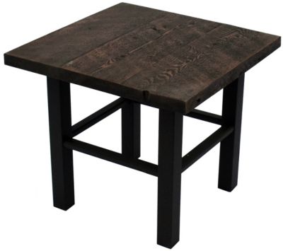 Homecrest 24" Square Timber Top End Table - Hickory ...