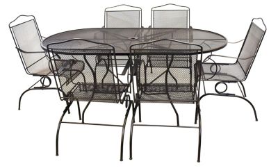 Meadowcraft 7 Piece Clay Street Dining Set Patio Christysports Com