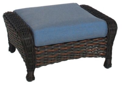 Ebel Dreux Ottoman - Spectrum Denim - patio.christysports.com