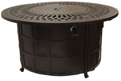 Hanamint Mayfair 48 Round Gas Fire Pit Table Patio