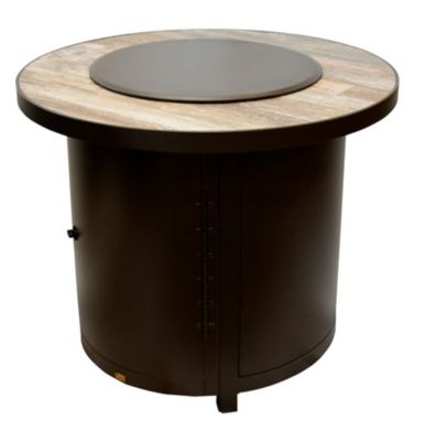 O W Lee 30 Round Capri Fire Pit W Glass And Lid Venice Beach