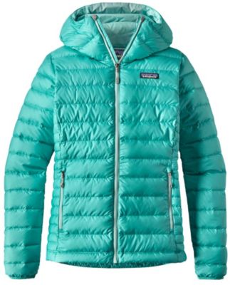 patagonia women's down sweater hoody lapiz blue