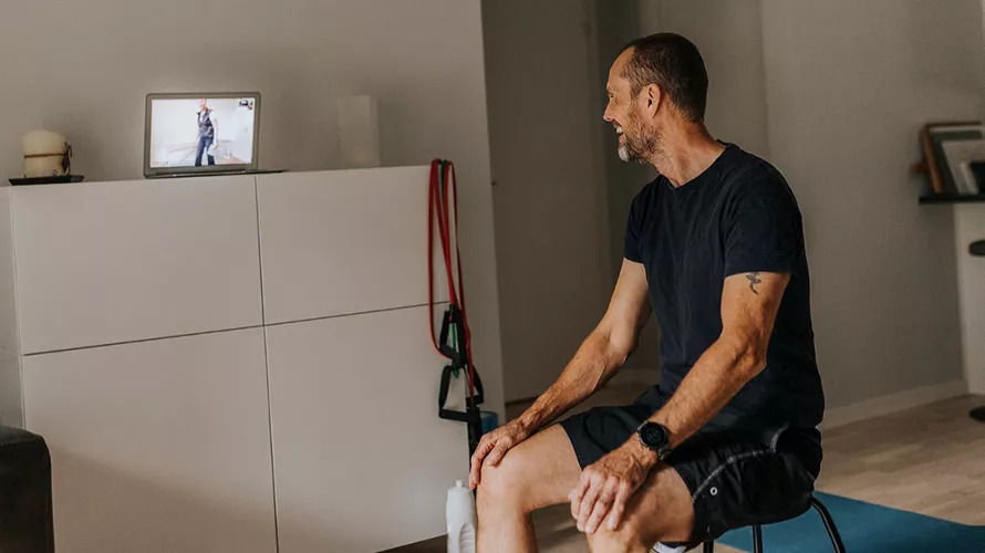 Person sitting on chair
