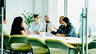 people in office