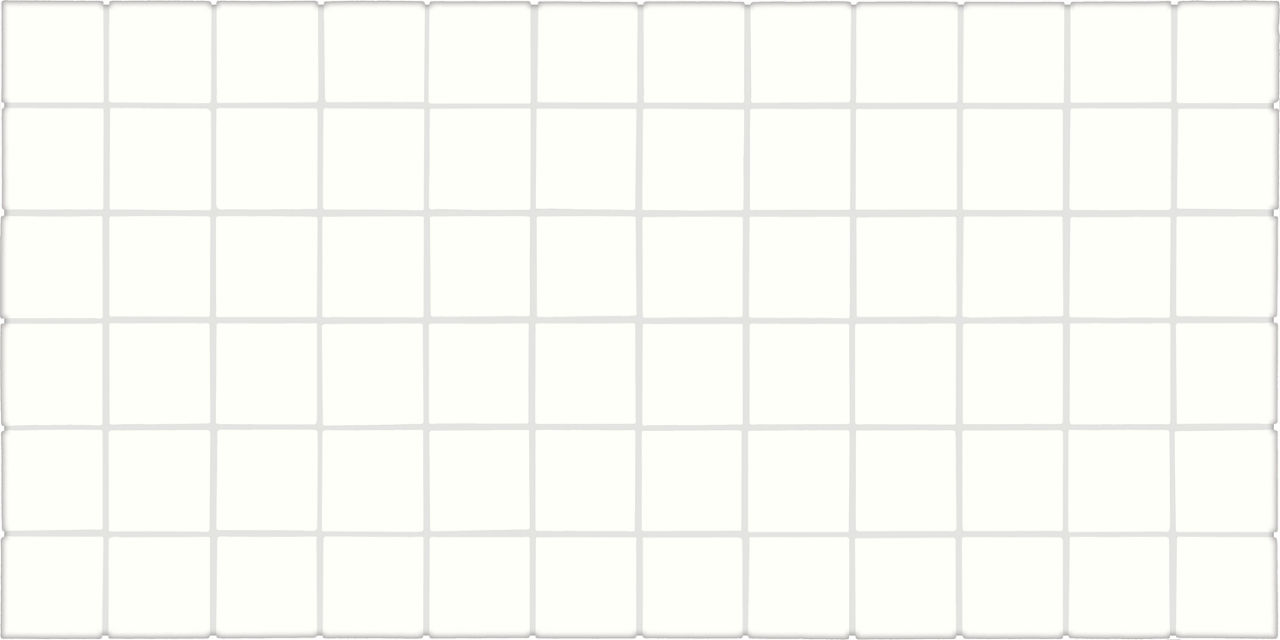 Ice White, Straight Joint, 2X2, Glossy