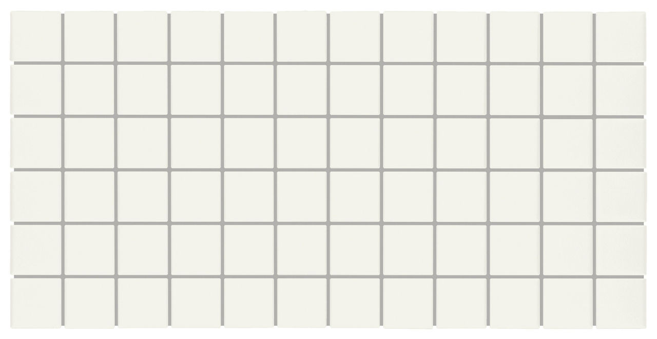 Matte Designer White, Straight Joint, 2X2, Matte