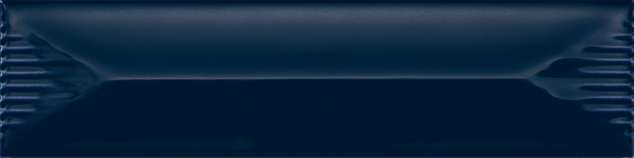 Navy, Rectangle, 2X8, Wave Crest, Glossy
