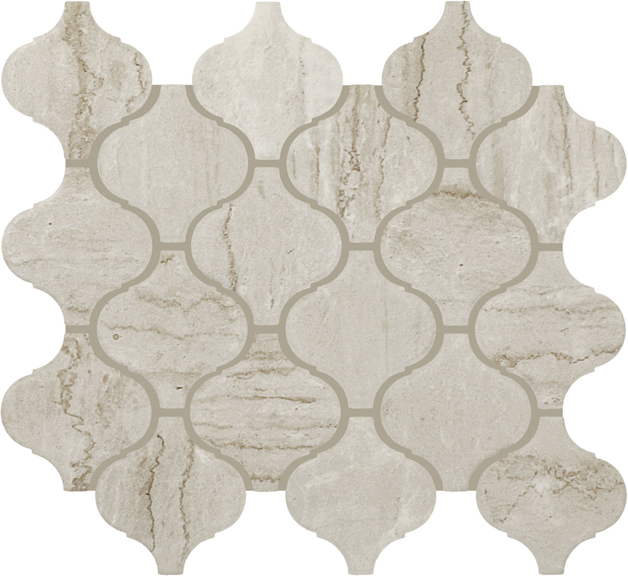 Botticino Matte, Arabesque, 3X3, Matte