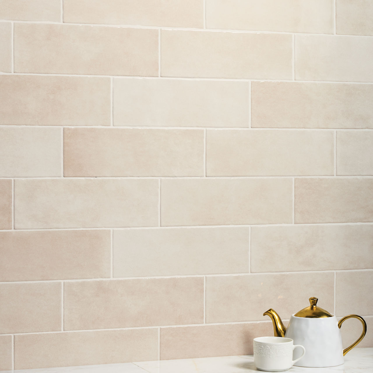 Almond, Rectangle, 4X12, Handcrafted, Glossy