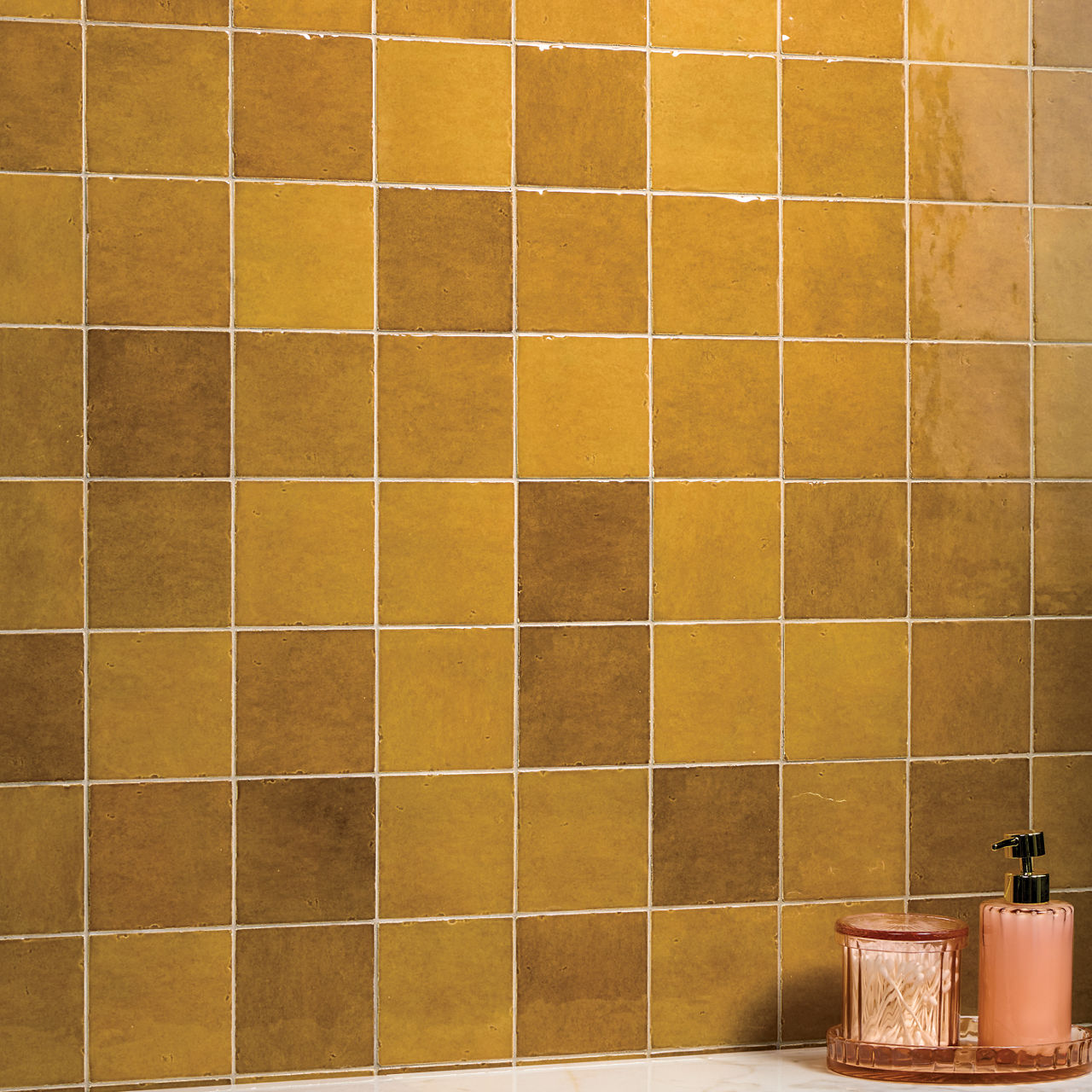 Honey, Square, 4X4, Handcrafted, Glossy