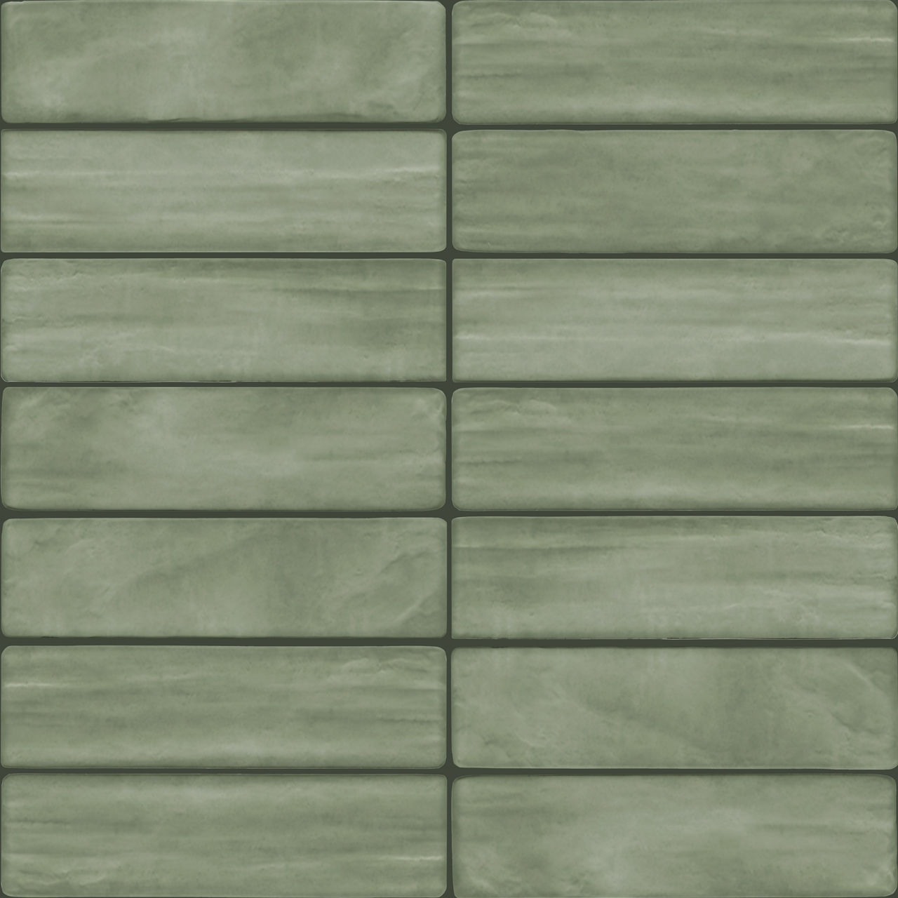 Aloe, Rectangle, 3X12, Handcrafted, Glossy