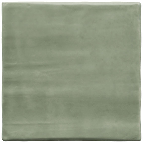 Aloe Green 4X4 Glossy Handmade Look Square Ceramic Tile | Artcrafted by Daltile