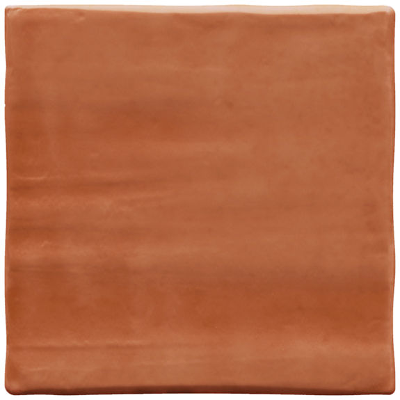 Cotto Orange 4X4 Glossy Handmade Look Square Ceramic Tile | Artcrafted by Daltile