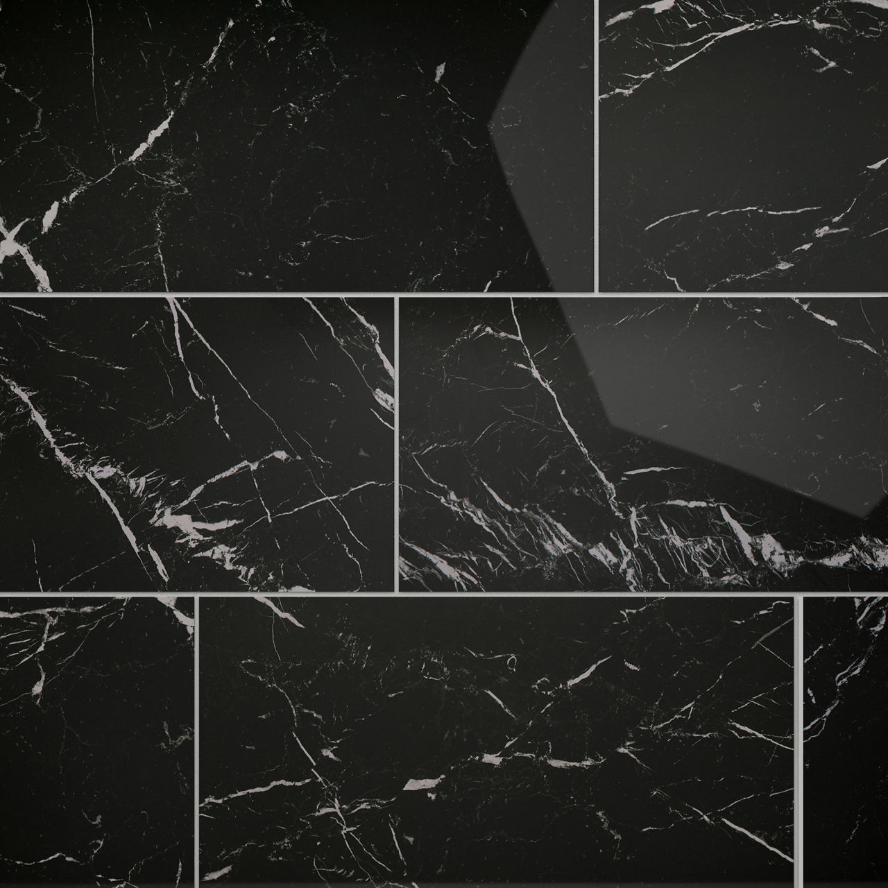 Panoramic Duet - Anthracite Anthracite, Rectangle, 12X24, Matte