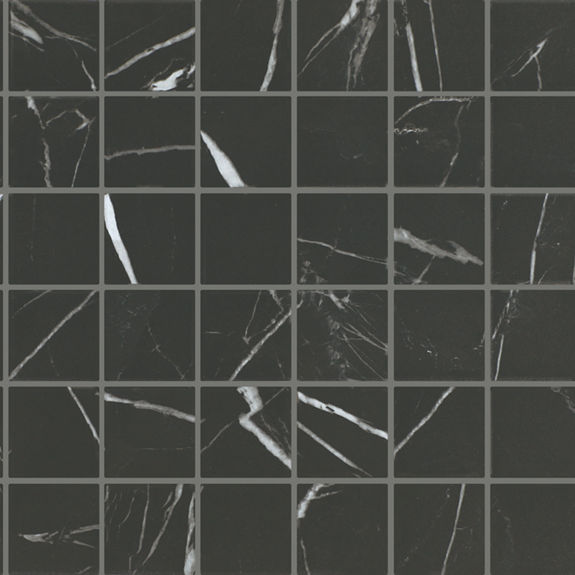 Carbon 2X2 Stone Look Ceramic Mosaic | Platinum by Daltile