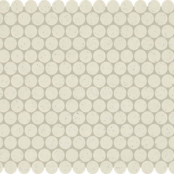Pepper White Penny Rounds Porcelain | Keystones by Daltile