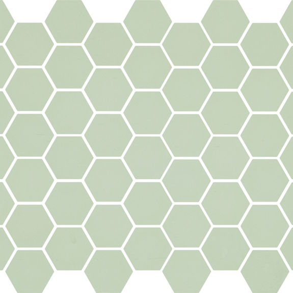 Mint Ice 2x2 Hexagon Mosaic Porcelain | Keystones by Daltile