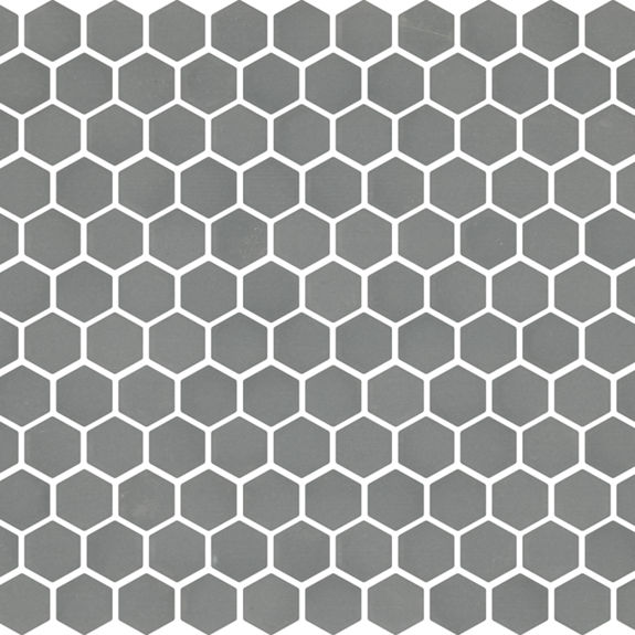 Suede Gray 1x1 Hexagon Mosaic Porcelain | Keystones by Daltile