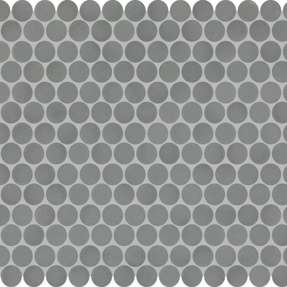 Suede Gray Penny Rounds Porcelain | Keystones by Daltile