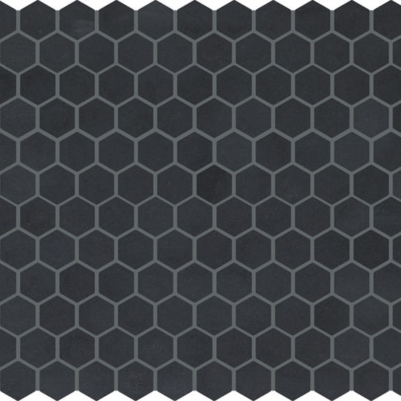 Black/Ebony 1x1 Porcelain | Keystones by Daltile