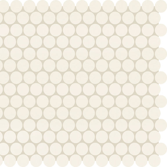 Arctic White Penny Rounds Porcelain | Keystones by Daltile