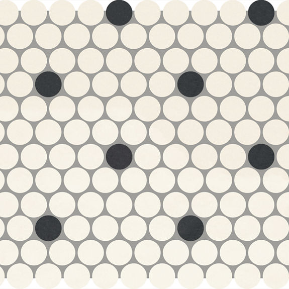 Arctic White/Black Penny Rounds Matte