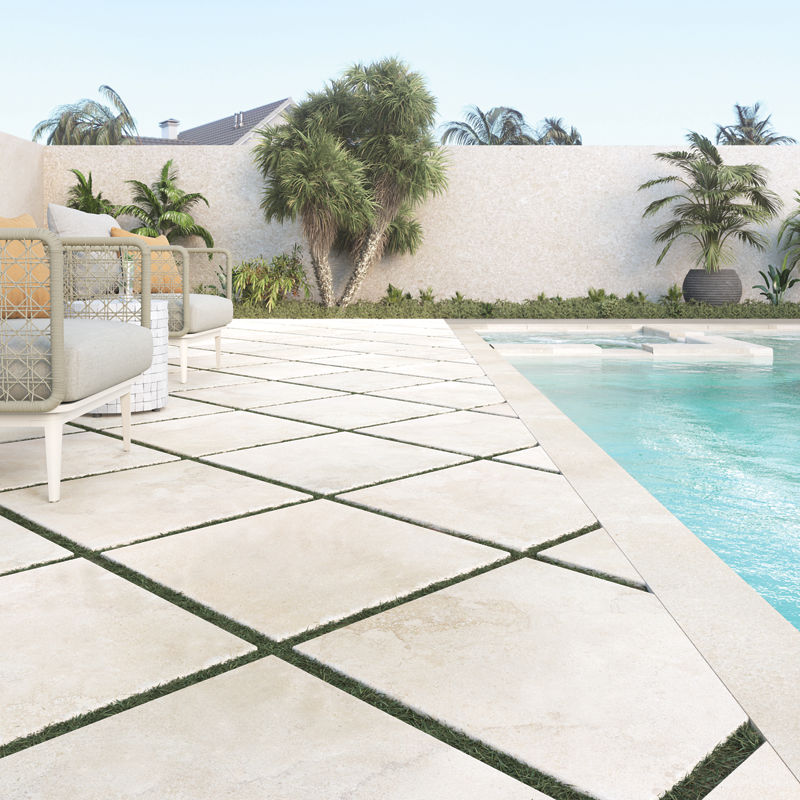 Haddonstone Beige 12" x 24" Matte ColorBody Porcelain