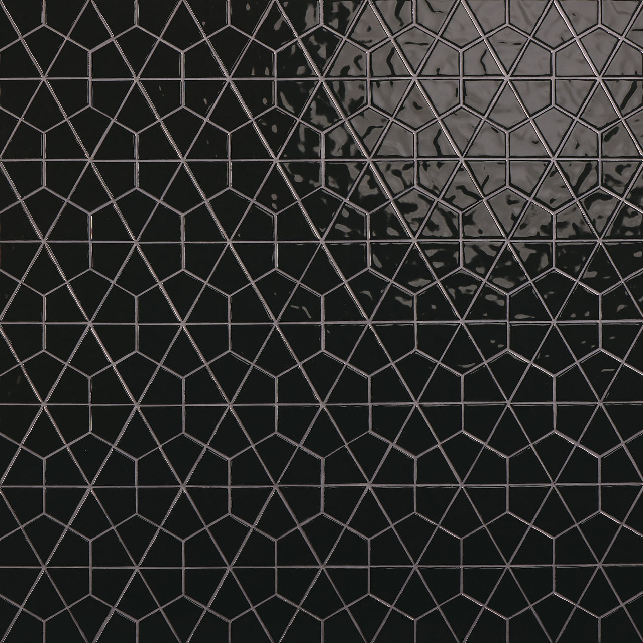 Black, Kaleidoscope, 6X6, Glossy