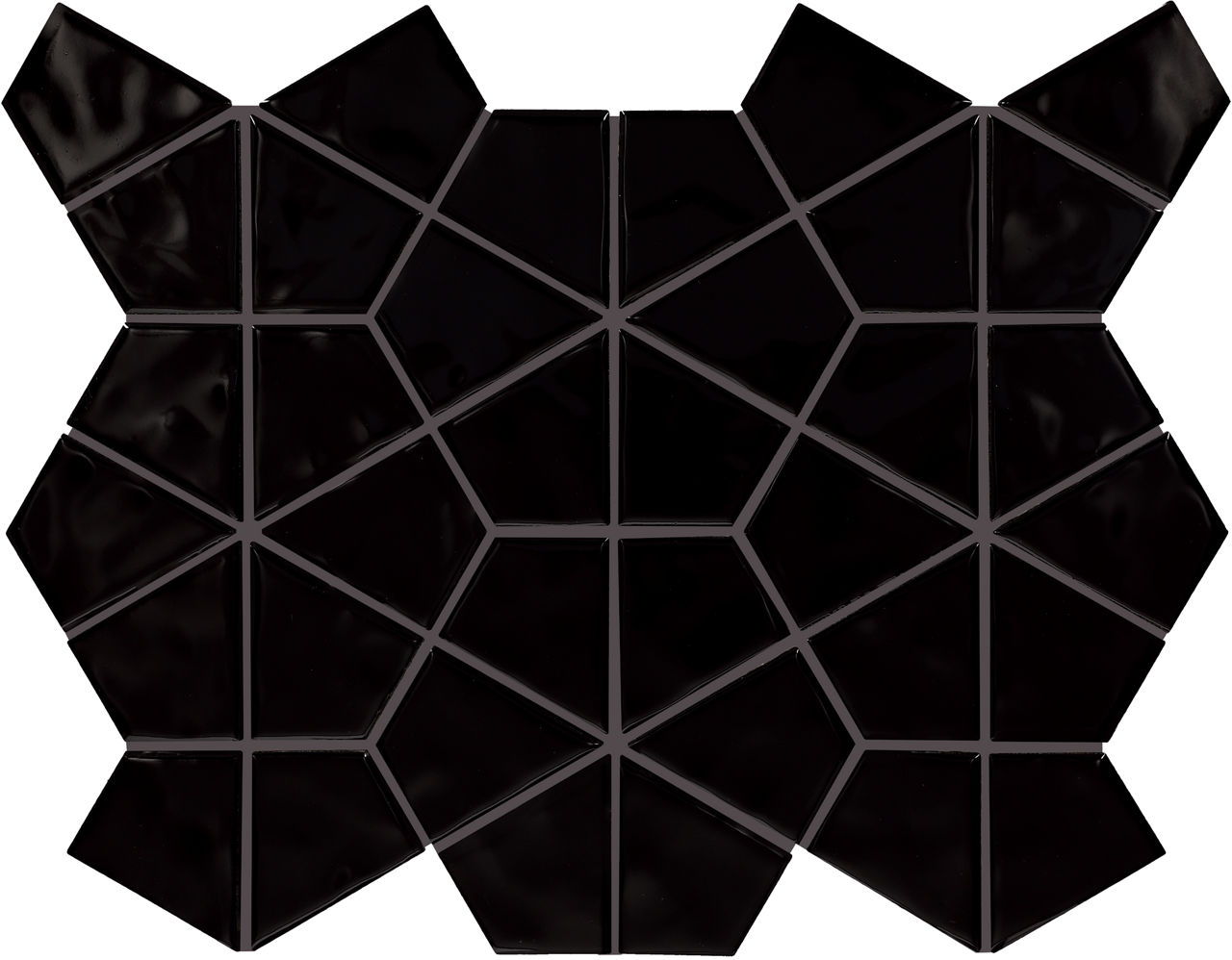 Black, Kaleidoscope, 6X6, Glossy
