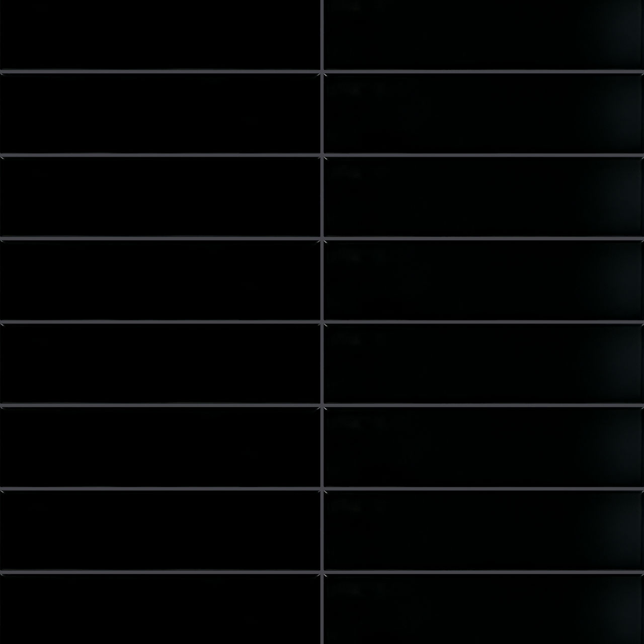 Matte Black, Rectangle, 3X12, Undulated, Matte
