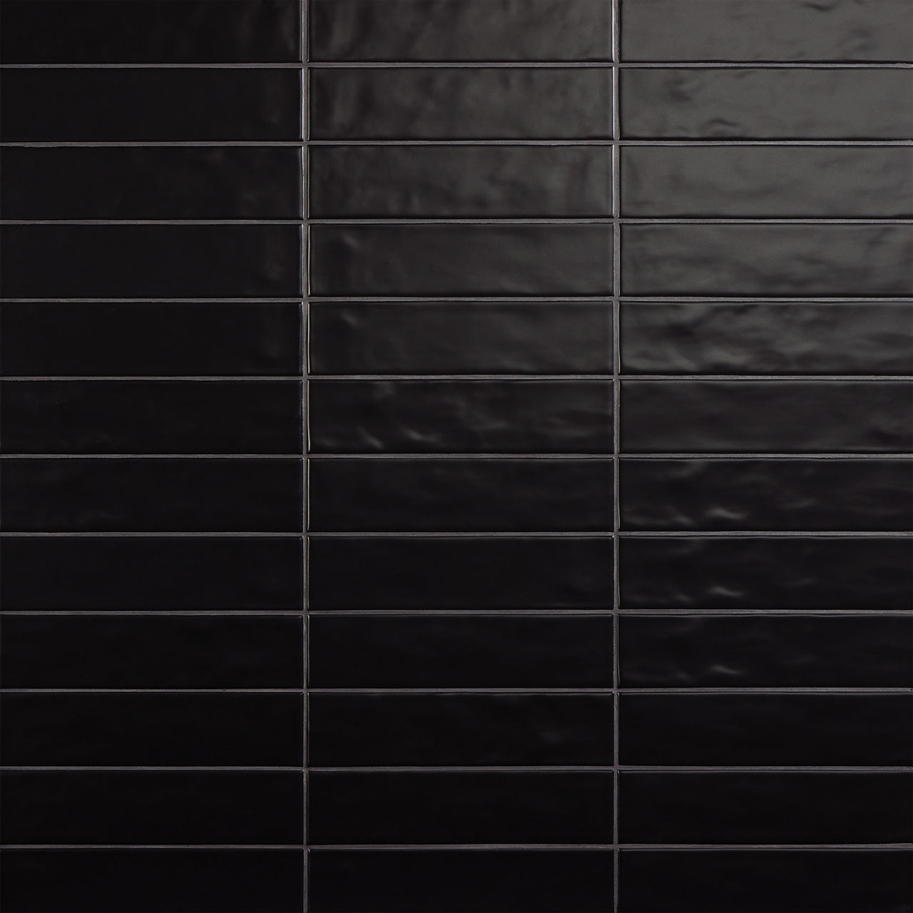 Stagecraft - Matte Black Matte Black, Rectangle, 3X12, Undulated, Matte