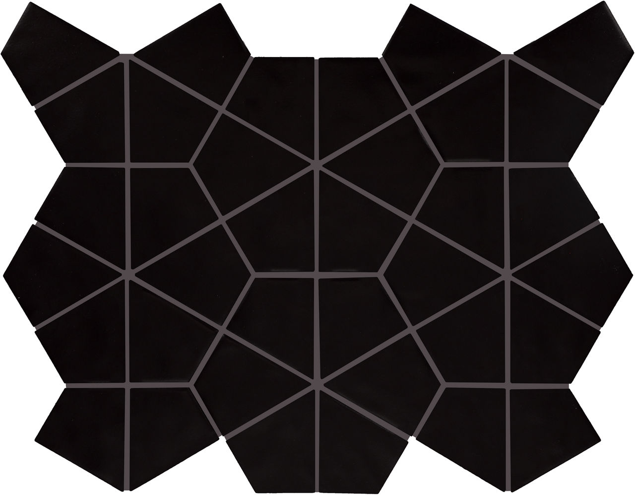 Matte Black, Kaleidoscope, 6X6, Matte