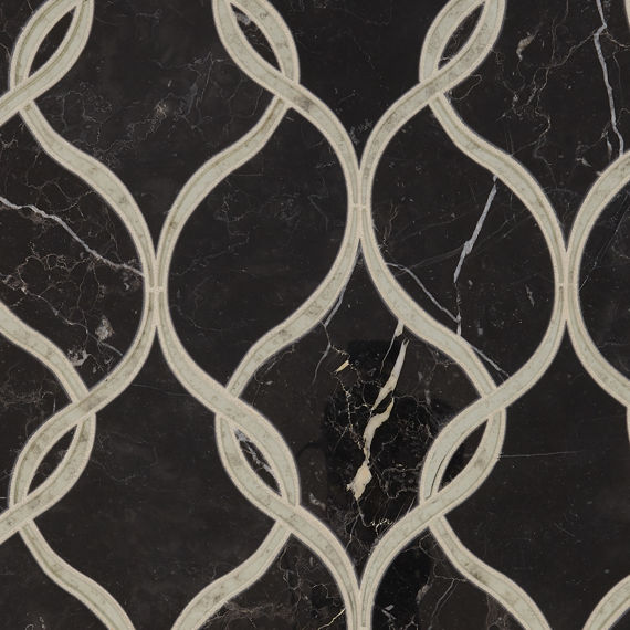 Nero Marquina /Antique Mirror