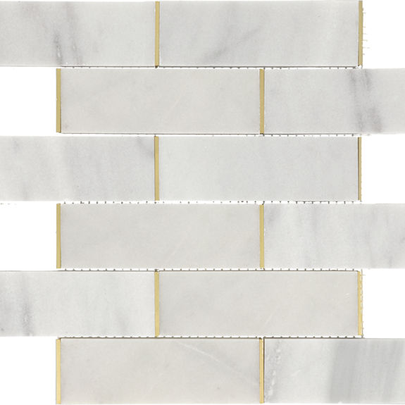 Alluring White/Brass