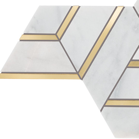 Alluring White/Brass