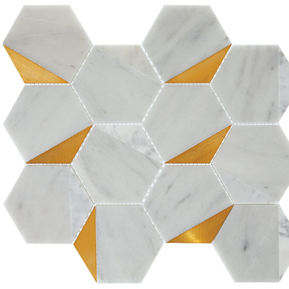 Alluring White/Brass