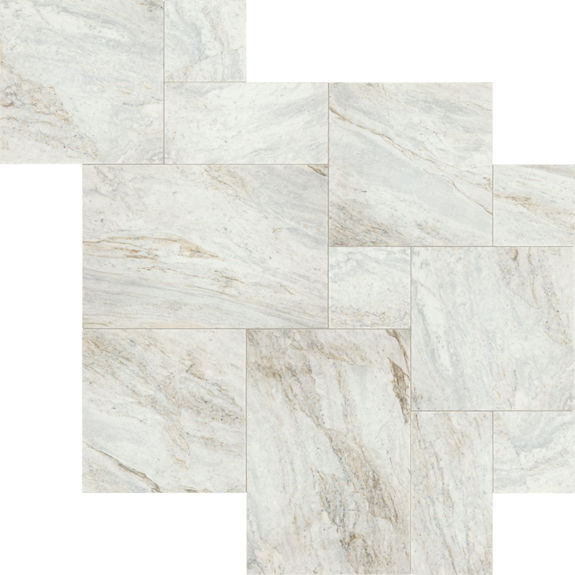 Veil Gray Versailles Antique Natural Stone Tile | Renderra Loire by Daltile