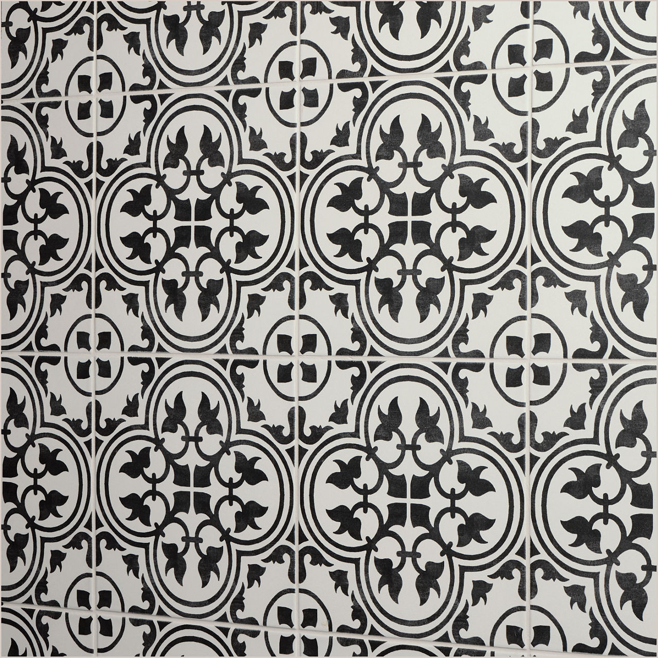Petal Black, Petal, 12X12, Matte